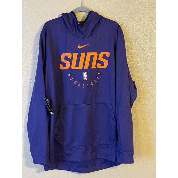 Men's 3XL NWT Phoenix‎ Suns Nike Spotlight Performance Pullover Hoodie Purple